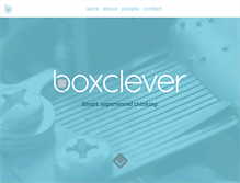 Tablet Screenshot of boxcleverconsulting.com